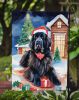 Newfoundland Christmas Garden Flag Mailbox Flag Decorative Yard Flag Banner Outside Patio Artwork Yard Flower Beds, Garden Size, Multicolor