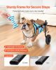 VEVOR Dog Wheelchair for Back Legs, Adjustable 2 Wheels Pet Wheelchair, Lightweight Dog Cart with Shock-Absorbing Wheels