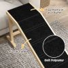 Dog Ramp Pet Ramp for Bed, Non-Slip Carpet, Top Platform, 74" x 16" x 25", Natural