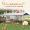 20' x8' Dog Kennel Outdoor for All Breed Dogs with Waterproof UV Resistant Roof, Silver