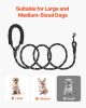 VEVOR Rope Dog Leash, 6ft Heavy Duty Dog Leash with Comfortable Padded Handle, Strong Nylon Thick Leash with Reflective Threads