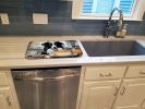 Border Collie Fall Kitchen Pumpkins Dish Drying Mat Absorbent Dish Drying Mat Pad for Kitchen Counter Dish Drainer Mat for Countertop, 14 x 21"