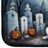 Siberian Husky Spooky Halloween Dish Drying Mat Absorbent Dish Drying Mat Pad for Kitchen Counter Dish Drainer Mat for Countertop, 14 x 21"