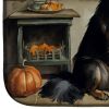 Belgian Tervuren Fall Kitchen Pumpkins Dish Drying Mat Absorbent Dish Drying Mat Pad for Kitchen Counter Dish Drainer Mat for Countertop, 14 x 21"
