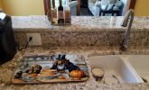 Bloodhound Fall Kitchen Pumpkins Dish Drying Mat Absorbent Dish Drying Mat Pad for Kitchen Counter Dish Drainer Mat for Countertop, 14 x 21"