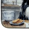 Border Collie Fall Kitchen Pumpkins Dish Drying Mat Absorbent Dish Drying Mat Pad for Kitchen Counter Dish Drainer Mat for Countertop, 14 x 21"