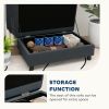 Pet Sofa Bed Couch with Storage, Pet Sofa for Cats and Small Dogs, Dark Gray
