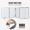 VEVOR Freestanding Pet Barrier, 24" Height x 80.3" Width, 4-Panel Folding Dog Gate for Various Openings