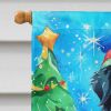 Bernese Mountain Dog Christmas House Flag Large Porch Sleeve Pole Decorative Outside Yard Banner Artwork Wall Hanging, Polyester, House Size