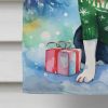 Boston Terrier Christmas House Flag Large Porch Sleeve Pole Decorative Outside Yard Banner Artwork Wall Hanging, Polyester, House Size, Multicolor