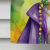 Greyhound King of Mardi Gras House Flag Large Porch Sleeve Pole Decorative Outside Yard Banner Artwork Wall Hanging, Polyester, House Size, Multicolor