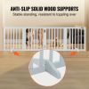 VEVOR Freestanding Pet Barrier, 24" Height x 80.3" Width, 4-Panel Folding Dog Gate for Various Openings