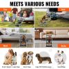 VEVOR Dog Stair for Cars, Wide 5-step Dog Car Steps, Folding Dog Car Ramp with Nonslip Surface, Portable Pet Steps Lightweight Aluminum for Car