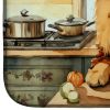 Chow Chow Fall Kitchen Pumpkins Dish Drying Mat Absorbent Dish Drying Mat Pad for Kitchen Counter Dish Drainer Mat for Countertop, 14 x 21"