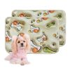 Qeils Reusable Puppy Pads, Washable Pee Pads for Dogs 2 Pcs 18"x24" 3D Printed Super Absorbent Leakproof Dog Training Pads, Non-Slip Potty Pads for Wh