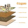 Qeils Reusable Puppy Pads, Washable Pee Pads for Dogs 2 Pcs 18"x24" 3D Printed Super Absorbent Leakproof Dog Training Pads, Non-Slip Potty Pads for Wh
