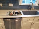 English Bulldog Fall Kitchen Pumpkins Dish Drying Mat Absorbent Dish Drying Mat Pad for Kitchen Counter Dish Drainer Mat for Countertop, 14 x 21"