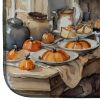 Corgi Fall Kitchen Pumpkins Dish Drying Mat Absorbent Dish Drying Mat Pad for Kitchen Counter Dish Drainer Mat for Countertop, 14 x 21", Multicolor